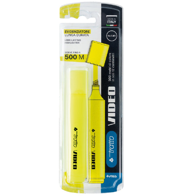fila evidenziatore tratto video giallo 1 pz ean 8000825042188