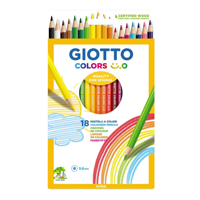 fila pastelli giotto color mina d 3 mm 18 pz ean 8000825033612