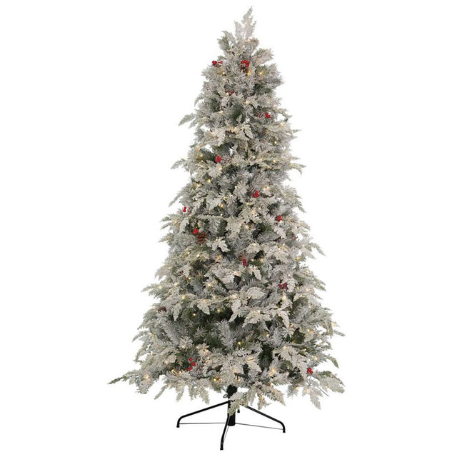 immagine-1-flora-albero-di-natale-sole-230-cm-floccato-con-led-ean-8009534105467