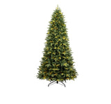 flora albero di natale utah 210 cm con 350 luci led ean 8009534004081