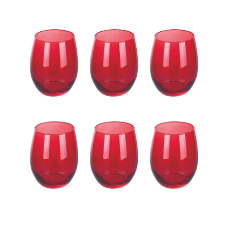galileo casa bicchieri 6 pezzi 550ml rosso ean 8056159240523