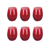 galileo casa bicchieri luce sibilla 6 pezzi 610ml rosso ean 8056159196905