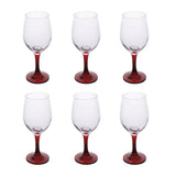 galileo casa calci vino malaga 6 pezzi 435ml stelo rosso ean 8056159191948