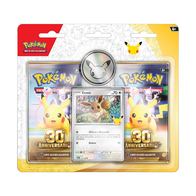 gamevision pokemon 30 anniversario blister 2 buste ean 0196214152328