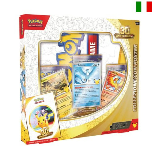 gamevision pokemon 30 anniversario collezione con poster ean 0196214147232