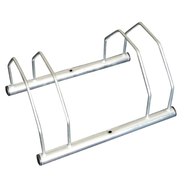 Rastrelliera Bici Da Terra Andrys - Per 5 Biciclette, Acciaio Zincato, Per Interni Ed Esterni - Foto 2