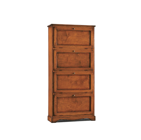 giacomino scarpiera in arte povera 4 ante noce 80x30x168cm ean 9972015143656