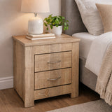 gicos comodino in legno con 2 cassetti rovere ean 8025569853319