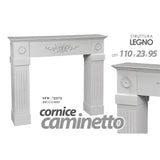 gicos cornice caminetto bianca 110x23x95 cm ean 8025569722172