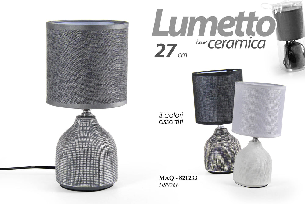 gicos lampada abat jour in ceramica 27cm colori assortit ean 8025569821233