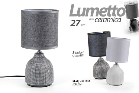 gicos lampada abat jour in ceramica 27cm colori assortit ean 8025569821233