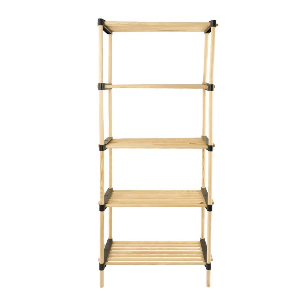 gicos scaffale modulare in legno 5 ripiani 56x28x117cm ean 8025569838224