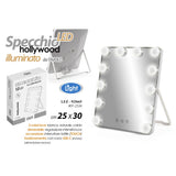 gicos specchio led hollywood 25x30 cm ean 8025569925665