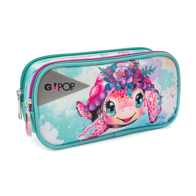 giochi preziosi astuccio 2 zip gopop turtle bloom ean 8056379191162