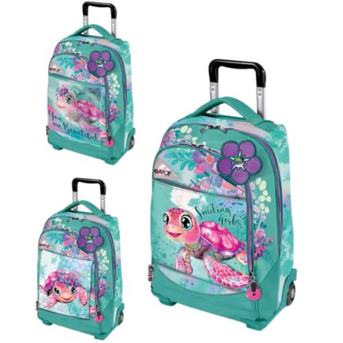 giochi preziosi trolley gopop 2 ruote turtle bloom ean 8056379191285