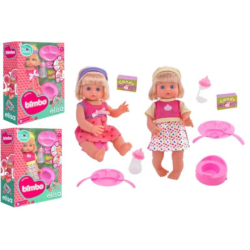 globo bambola elisa beve e fa pipi40 cm assortita ean 8014966411079