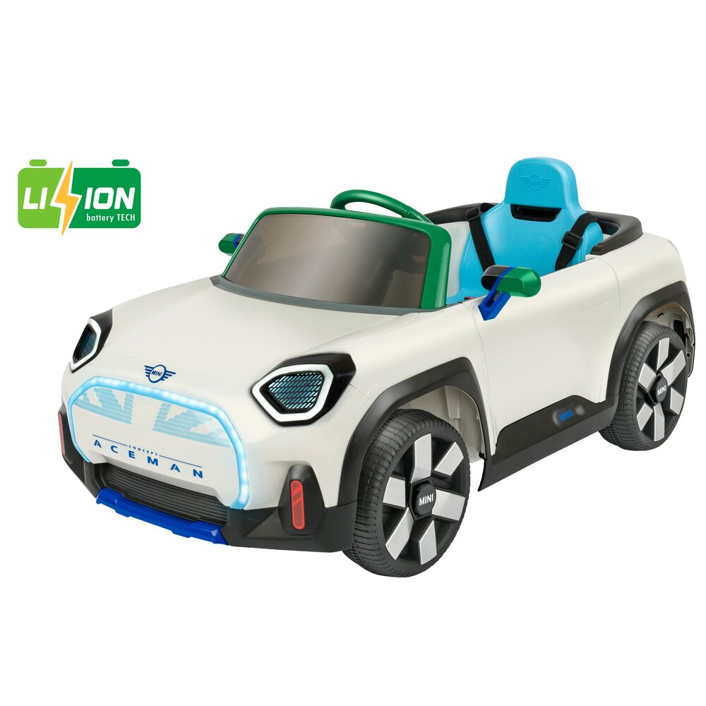 Mini Aceman Auto Elettrica Bianca 12v R/