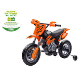 globo moto cross elettrica 12v batteria a litio arancione ean 8014966429203