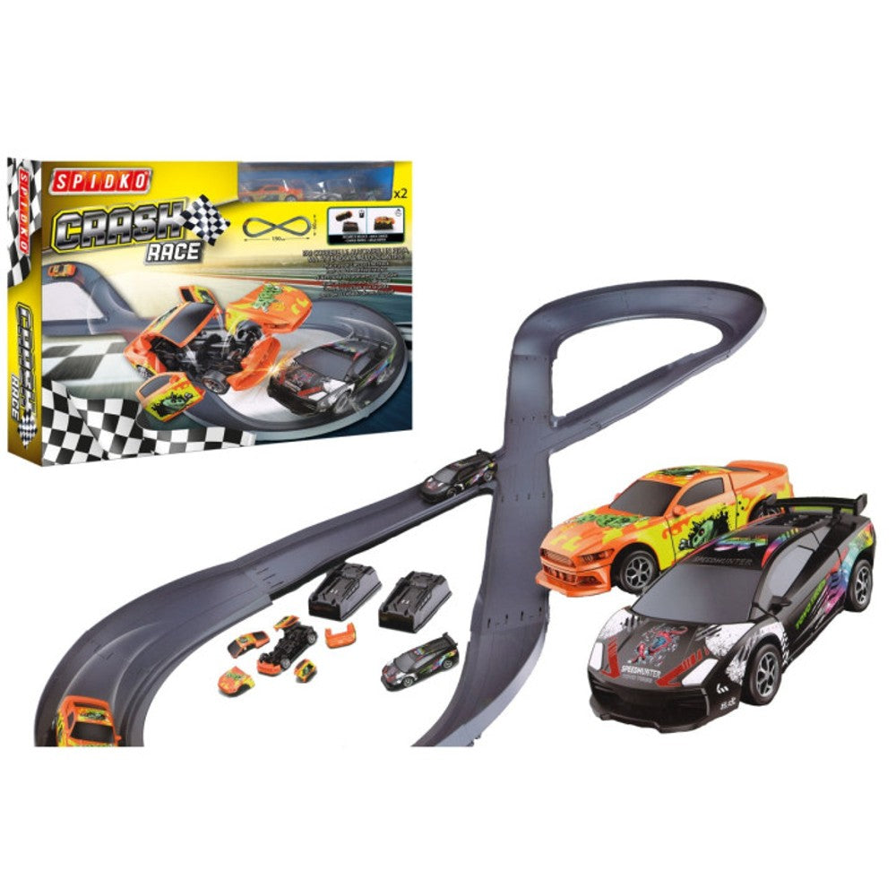 globo pista crash con 2 auto 190x60cm ean 8014966430216