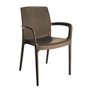 grand soleil poltrona boheme in resina simil rattan moka ean 8005465890502