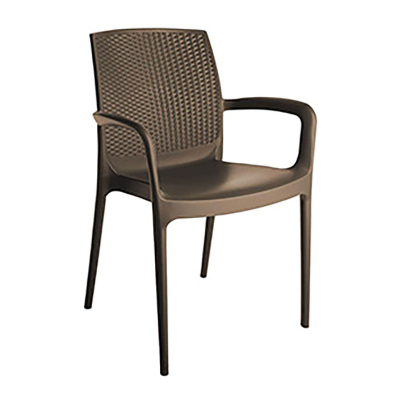 grand soleil poltrona boheme in resina simil rattan moka ean 8005465890502