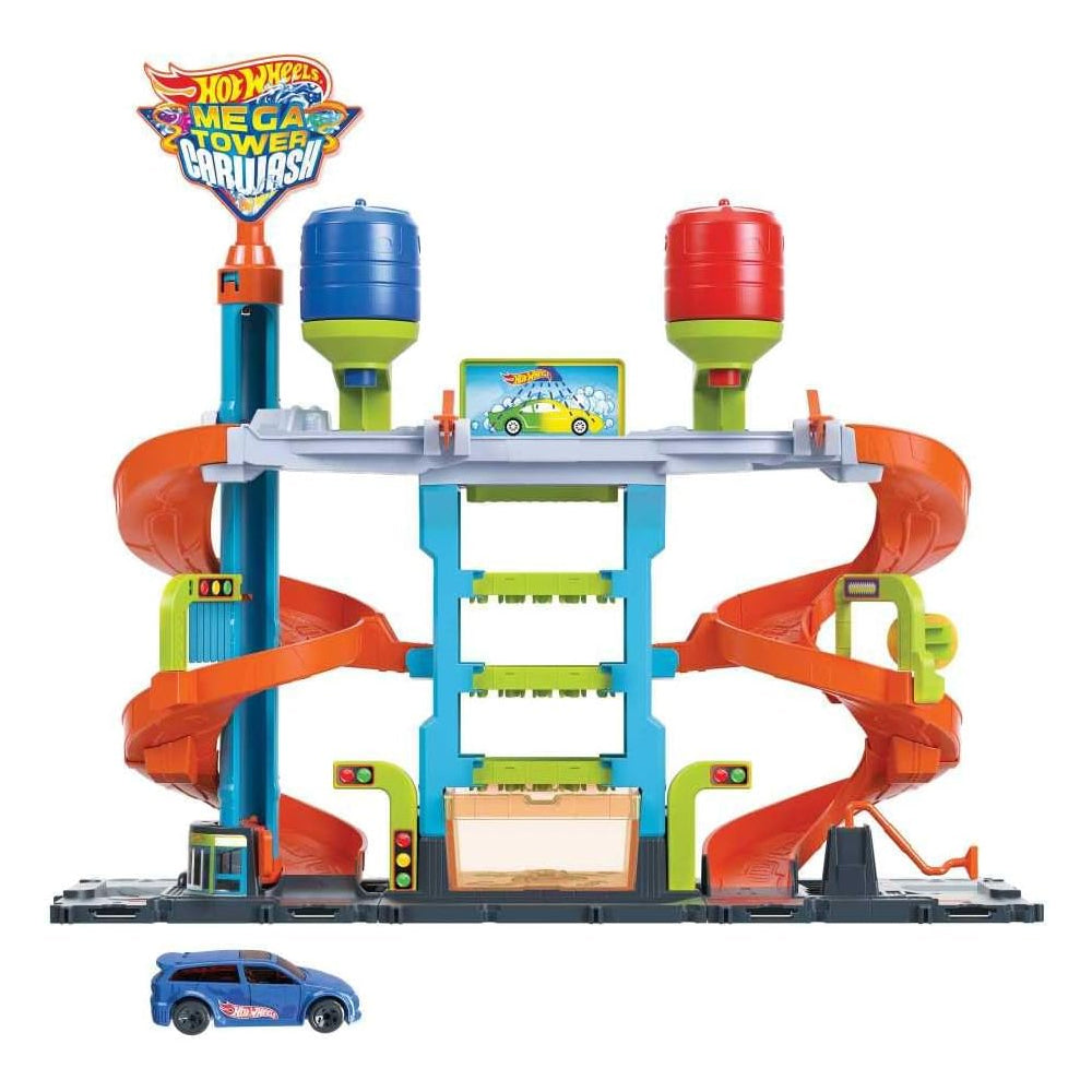 hot wheels hot wheels mega tower car wash hdp05 ean 0194735028955