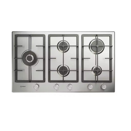 indesit piano cottura 90cm indesit 5f laterale in9522ix ean 8050147698983