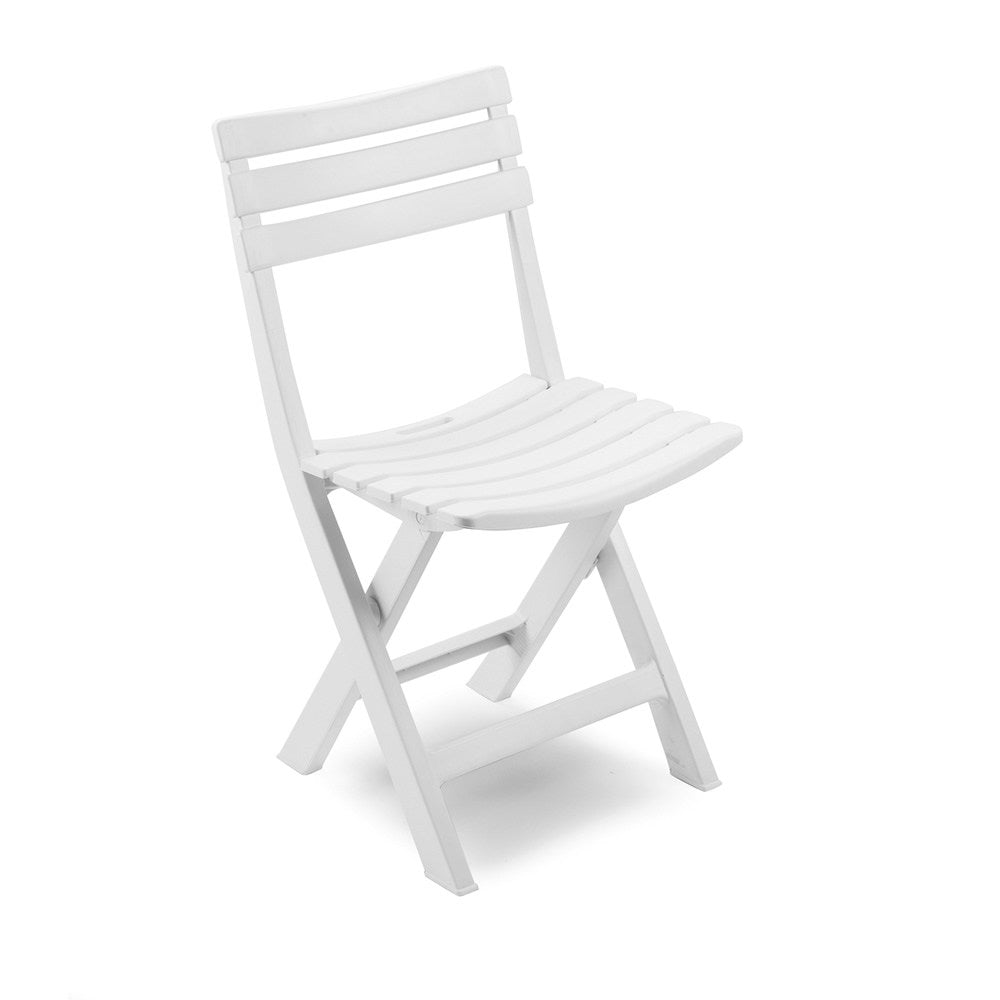 Coppia di sedie pieghevoli F.lli Reguitti in legno bianco | Grand Vintage