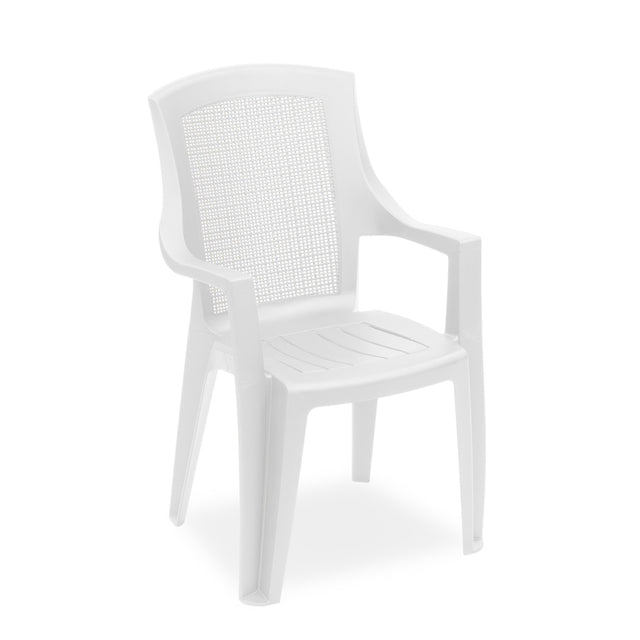 ipae progarden sedia con braccioli trama bianco ean 8009271875005