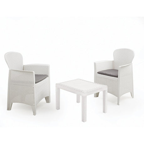 ipae progarden set giardino akita in resina rattan bianco ean 8009271591073