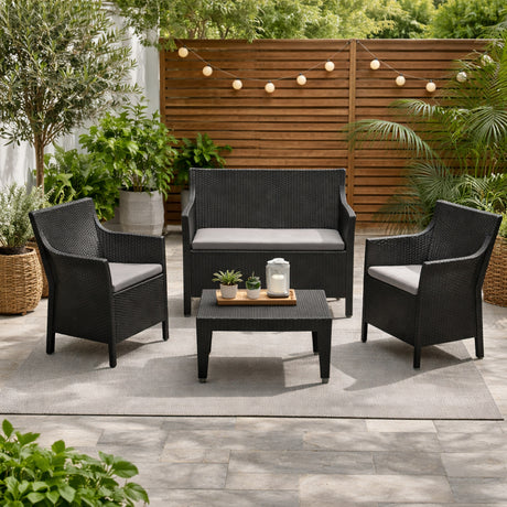 ipae progarden set salotto olivo antracite con cuscini ean 8009271156203
