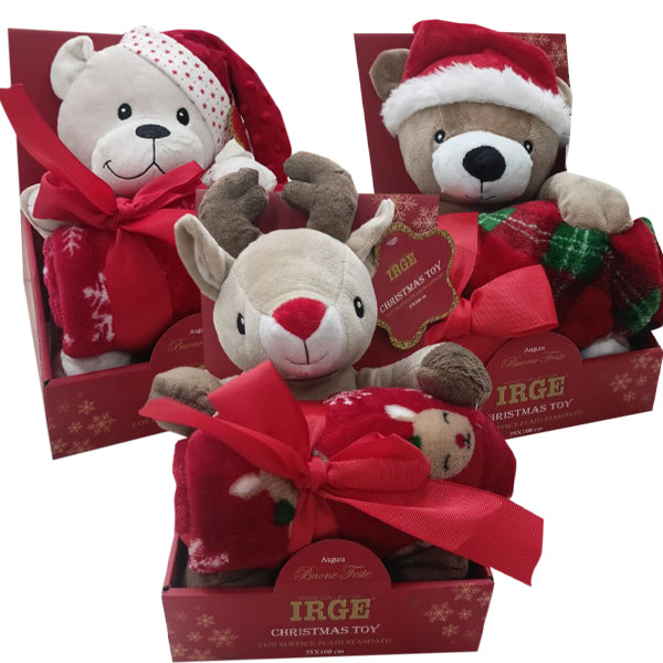 irge natale peluche con plaid ean 8056249046493