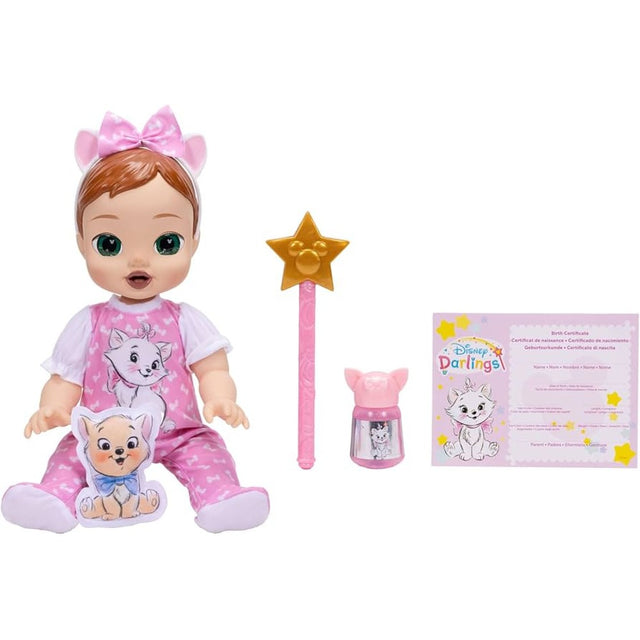 jakks bambola marie deluxe capelli castani disney ean 0192995275409