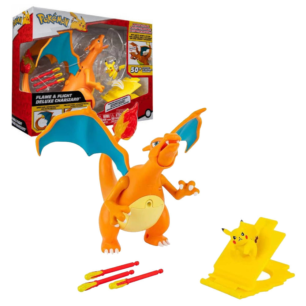 jazwares pokemon flame flight deluxe charizard ean 0191726426448