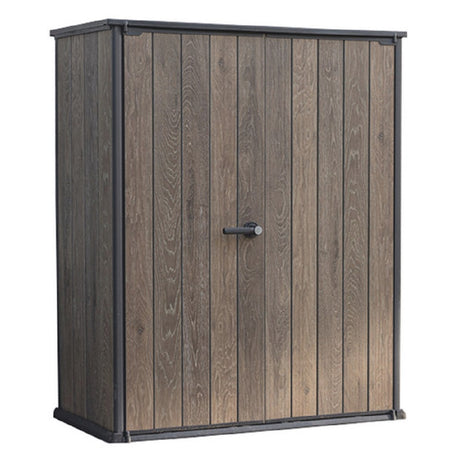 keter armadio portattrezzi signature noce 140x73x170 ean 7290112638670
