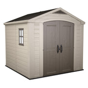 keter casetta factor beige con mensole 256x255x243 cm ean 7290103664954