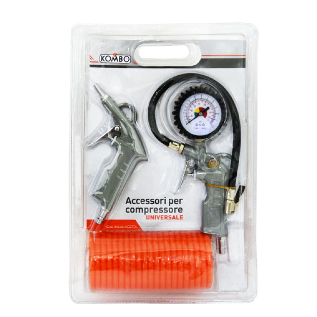 kombo accessori per compressore set 3 pz ean 8053340470127