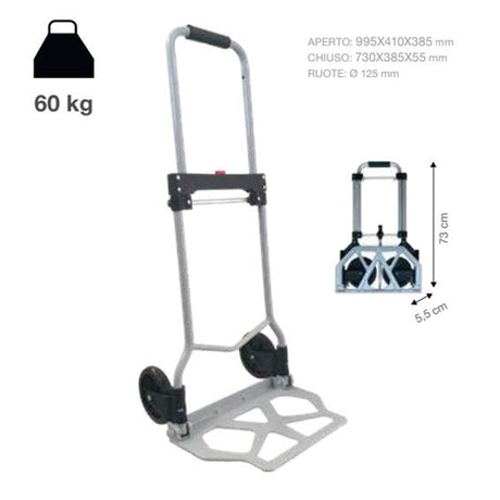 kombo carrello pieghevole alluminio 040 21 ean 8053340479465