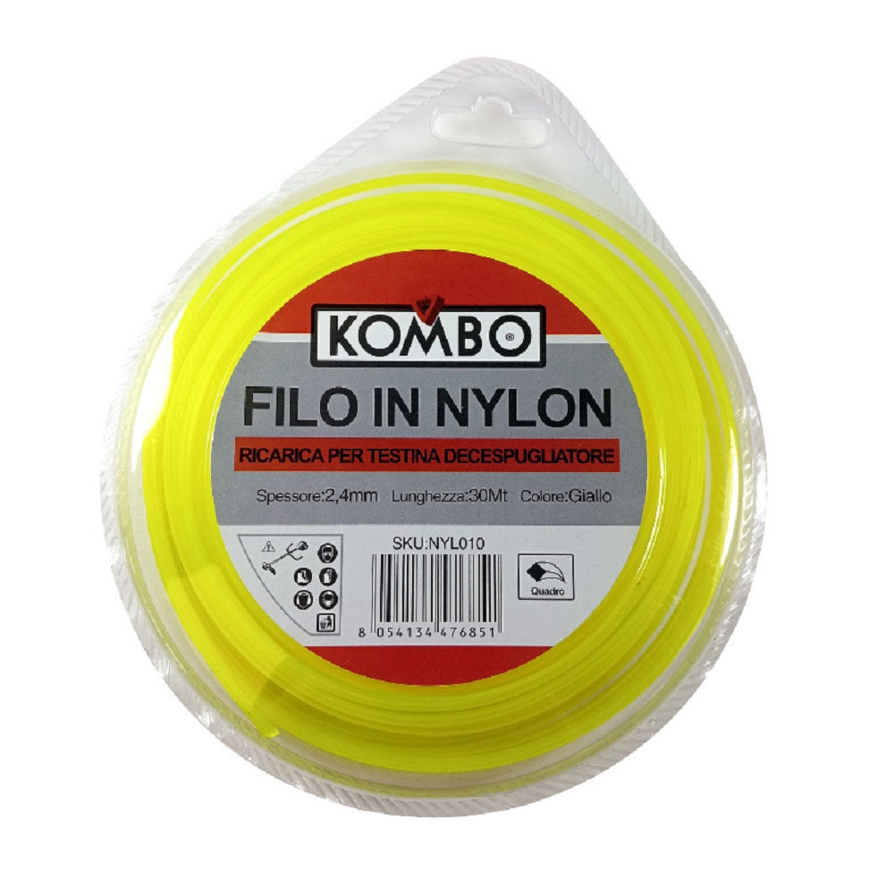 kombo filo decespugliatore quadro 30 mt 24 mm ean 8054134476851