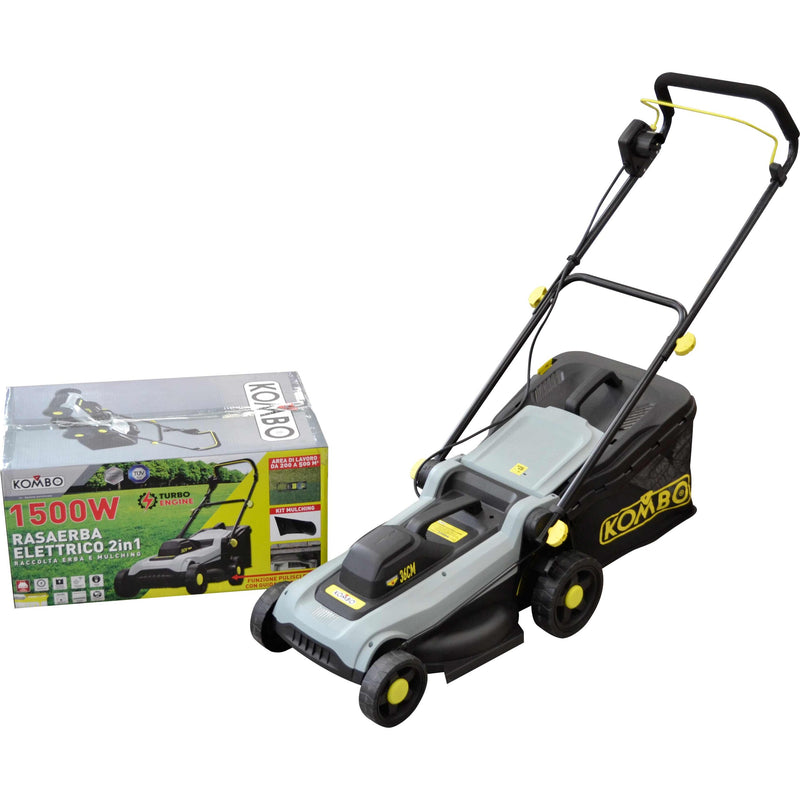 kombo rasaerba elettrico 2in1 a cinghia 1500w ean 8055384193758