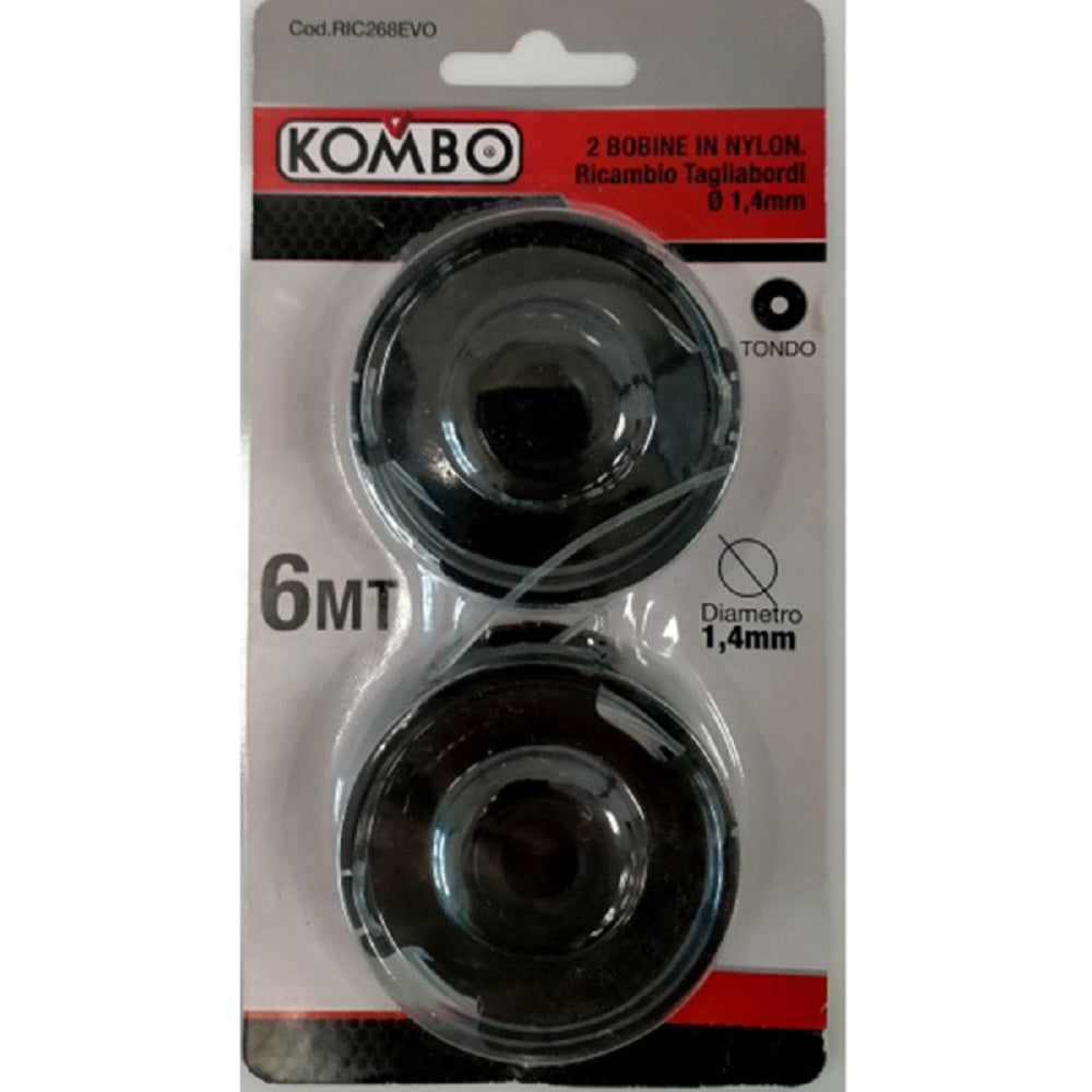 kombo ricambio filo in nylon per tagliabordi elettrico 2pz ean 8054134476318