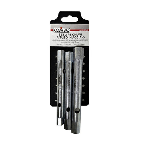 kombo set 3 pz chiavi a tubo 8x9 10x11 12x13 mm ean 8054134472747
