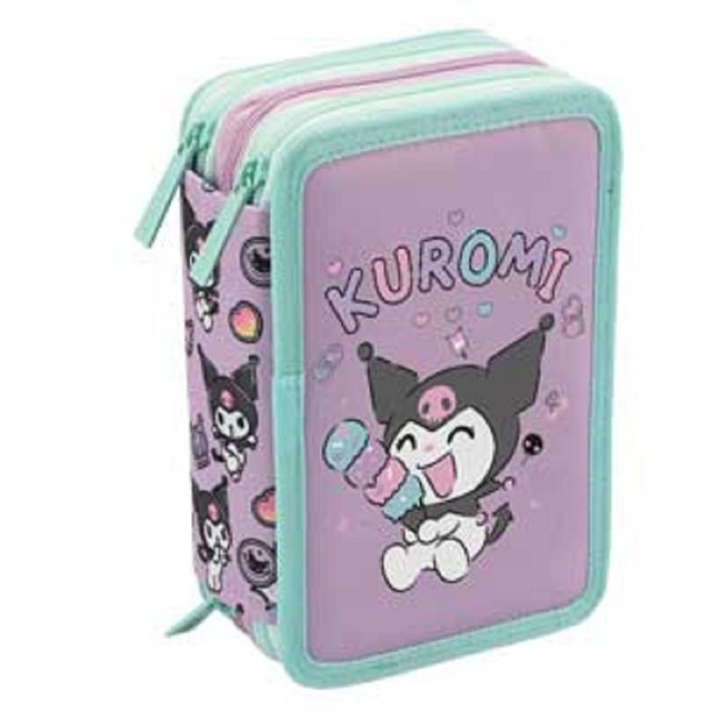 kuromi astuccio a 3 zip 44 pz kuromi ean 8024708765858