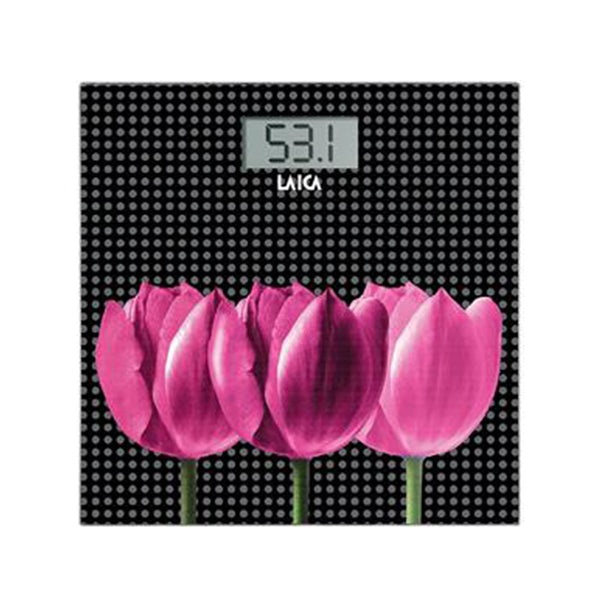 immagine-1-laica-pesapersone-tulipano-nera-laica-ps1075-ean-8013240103044