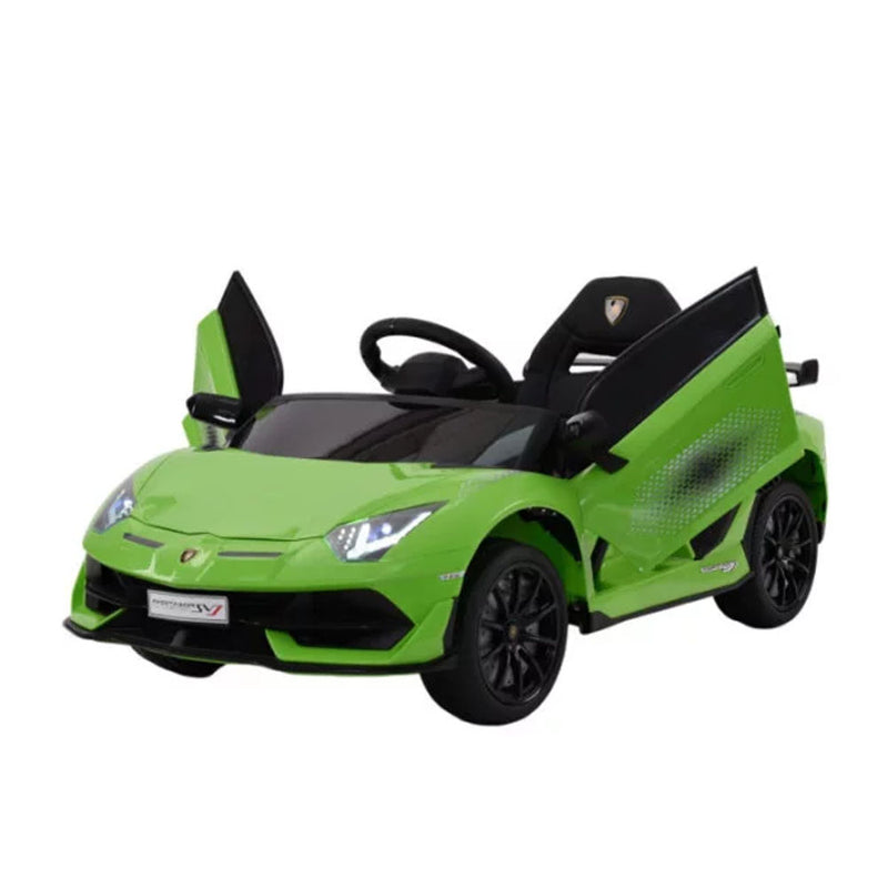 lamas toys lamborghini aventador verde 12volt ean 0735720237404