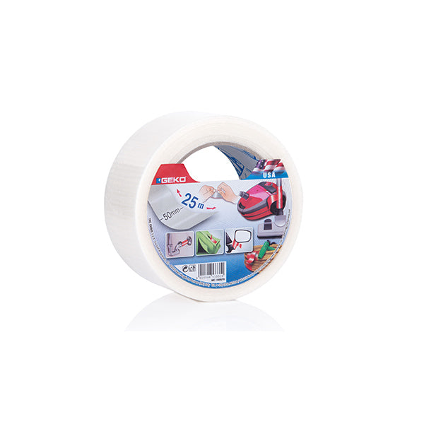 lc adesivi nastro telato 50x25mt bianco ean 8055732152857
