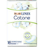 immagine-1-lines-assorbente-cotone-16-pz-disteso-giorno-lines-ean-8001480054547