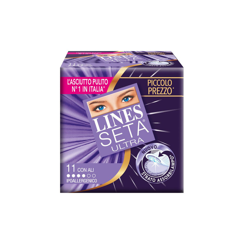 immagine-1-lines-assorbenti-seta-ultra-11-pz-cali-lines-ean-8001480034969