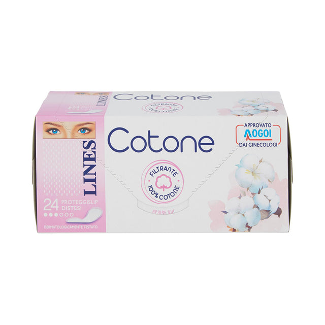 immagine-1-lines-proteggi-slip-cotone-24-pz-disteso-lines-ean-8001480054530