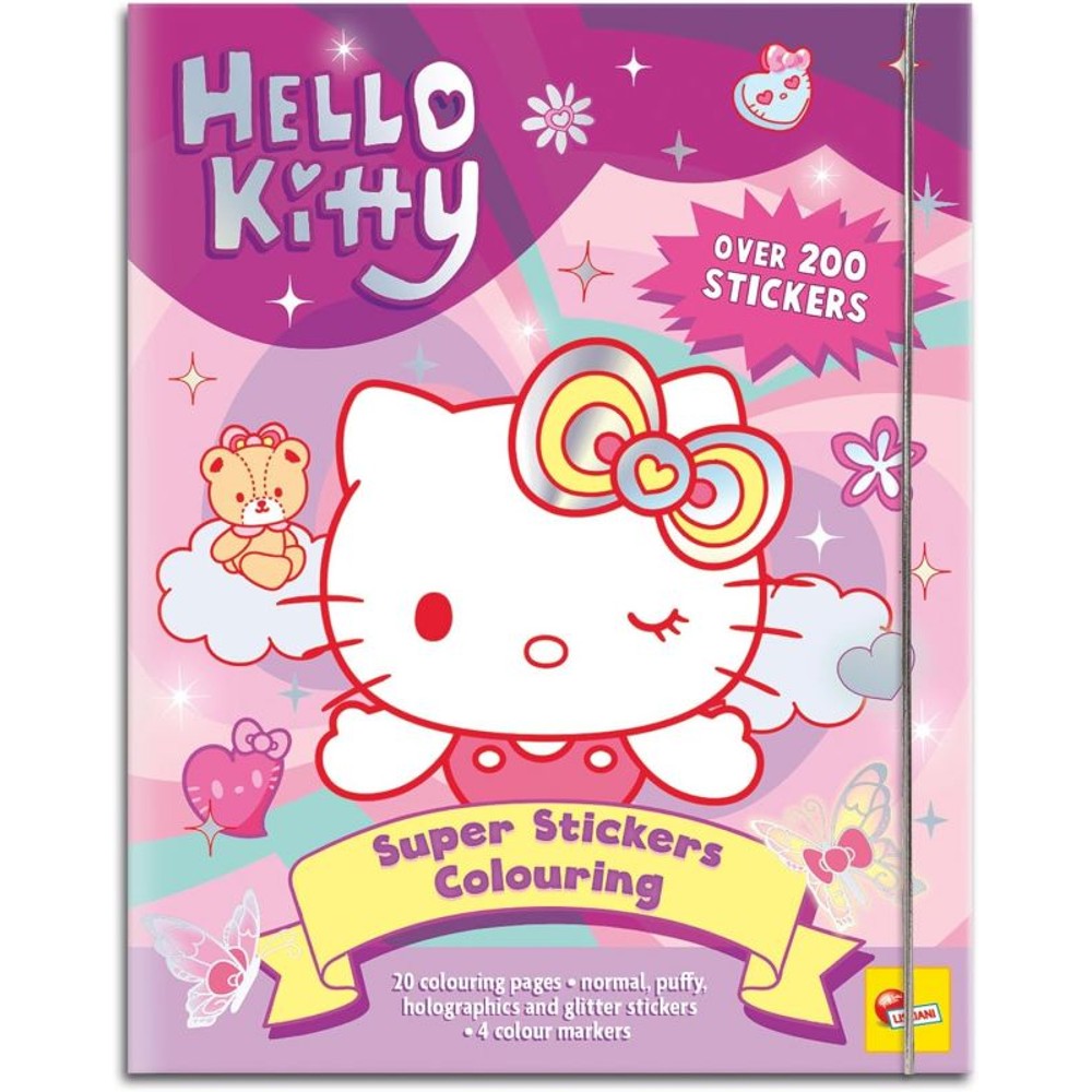 lisciani hello kitty super stickers colouring ean 9788833513331